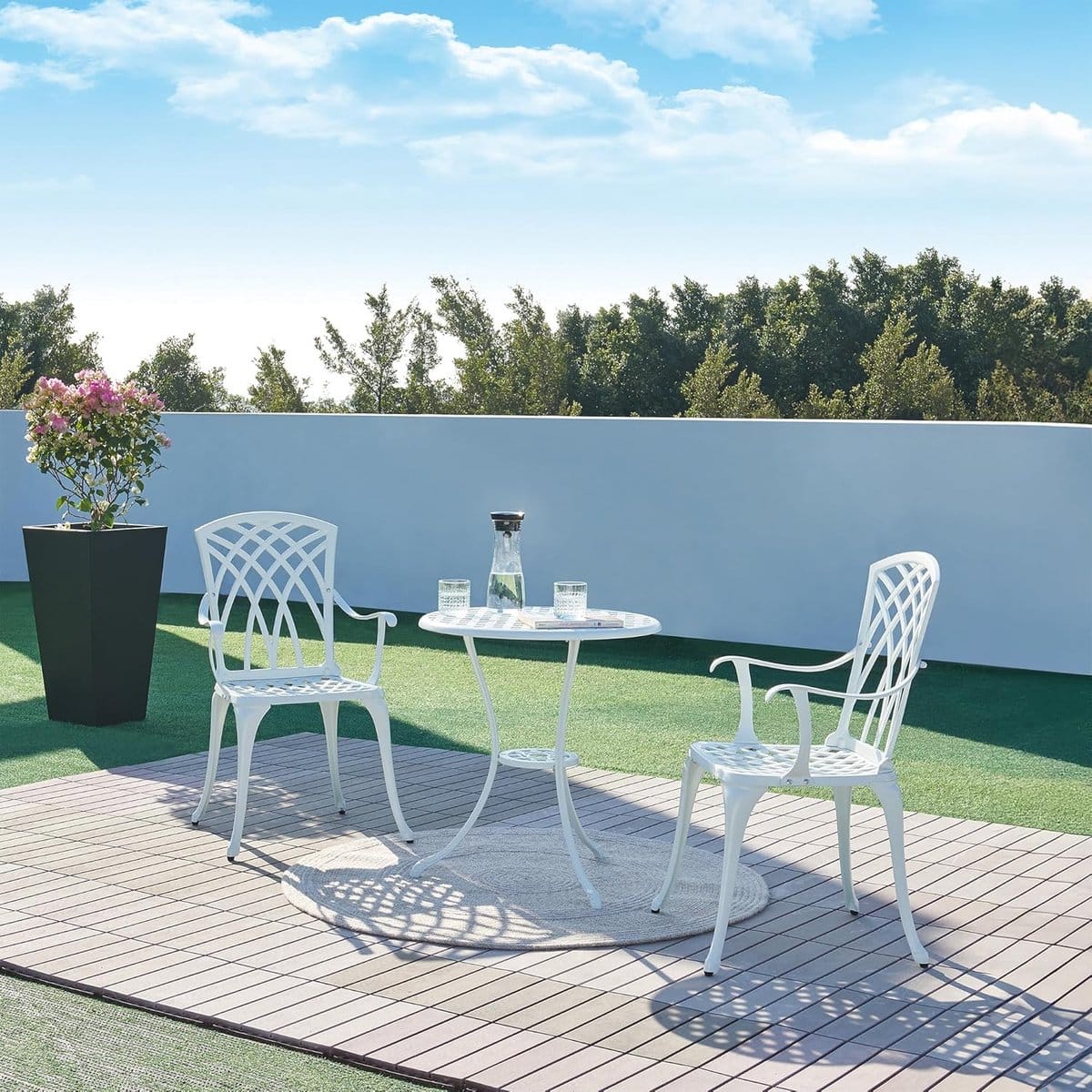 bistroset 3 delig tuintafel stoelen gezellig buiten zitten