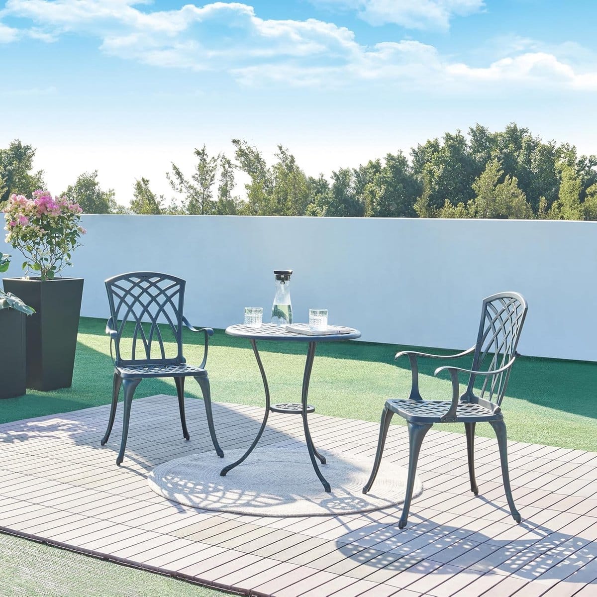bistroset 3 delig tuintafel stoelen gezellig buiten zitten