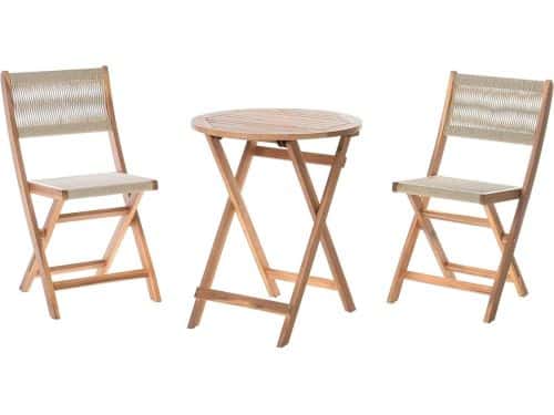 Bistroset Hout - Terras Set - Buiten Zitten - Inklapbaar
