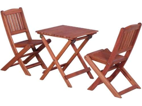 Bistroset Kinderen - Balkonmeubels Hout - Buiten Zitten - Inklapbaar