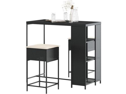 Bistroset met Kussens - Barmeubelset Tuin - Terras Ontspannen
