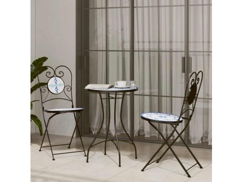 Bistroset Mozaïek - Balkonset Tafel Stoelen - Buiten Zitten