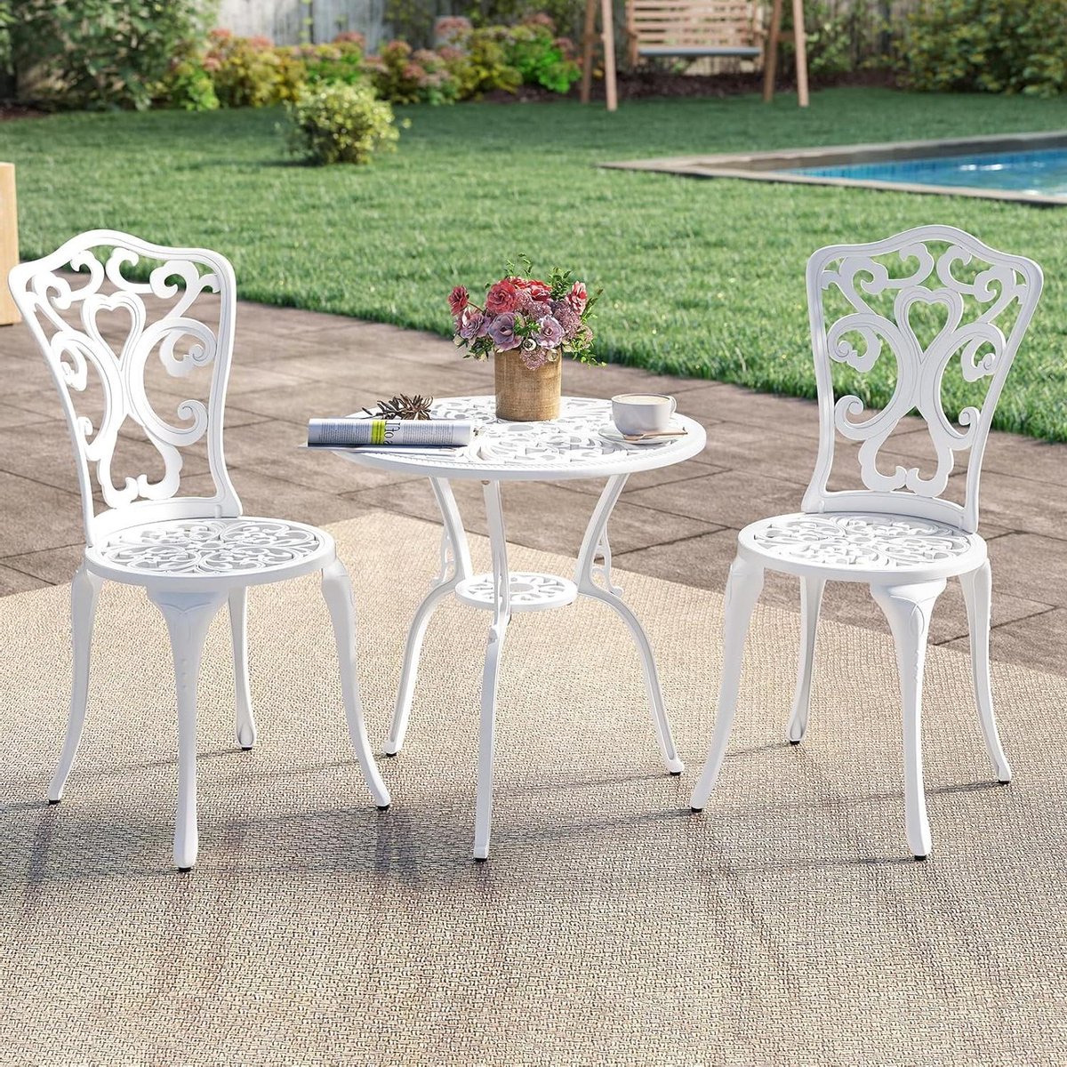 bistroset tuinmeubelen balkon set buiten zitten met