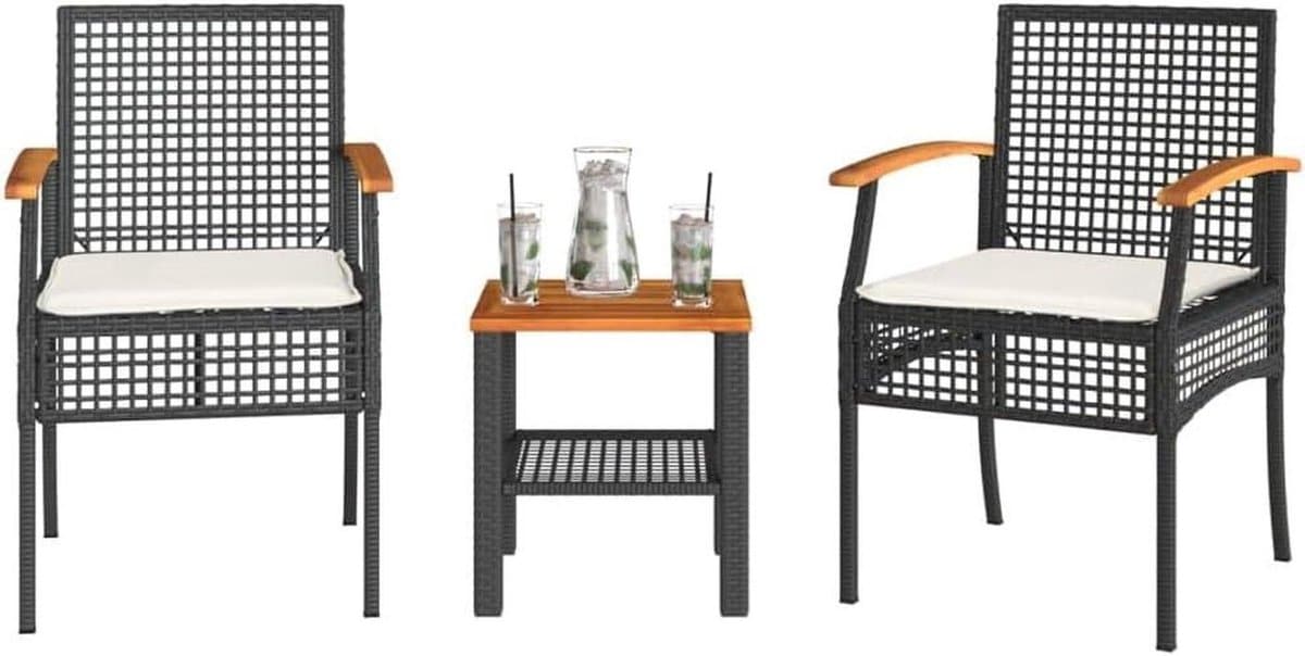 bistroset tuinmeubelen balkonset rotan buiten zitten weerbestendig