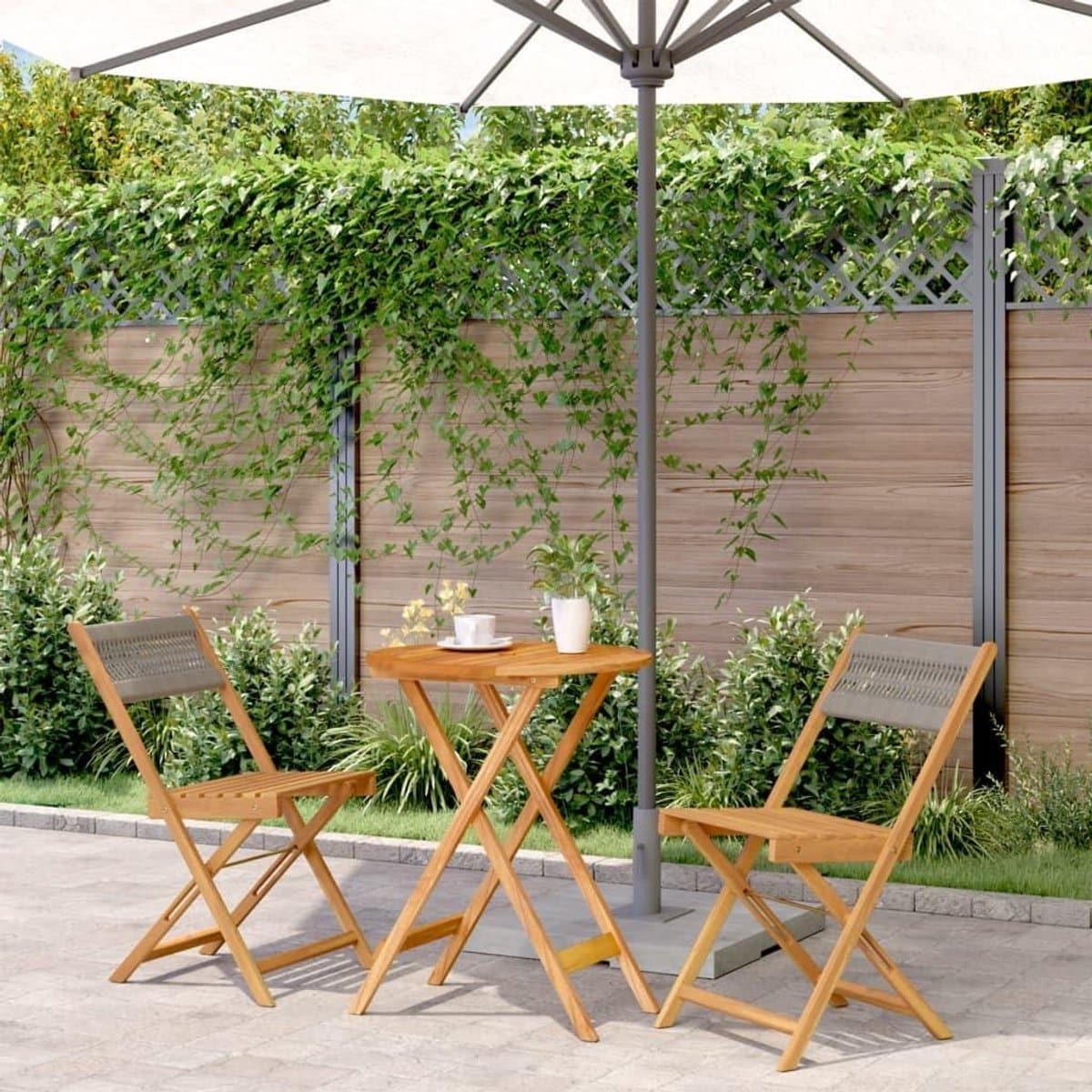 bistroset tuinmeubelen eettafel klapstoelen buiten zitten opvouwbaar
