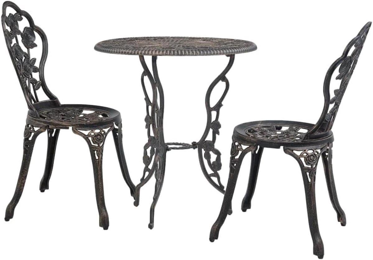bistroset tuinmeubelen terras bankset buiten dineren gegoten