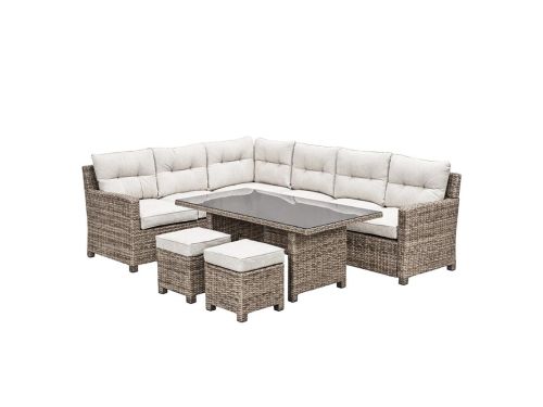 Blue Bird Lounge- diningset Links OG/Desert Sand Garden Impressions - Garden impressions