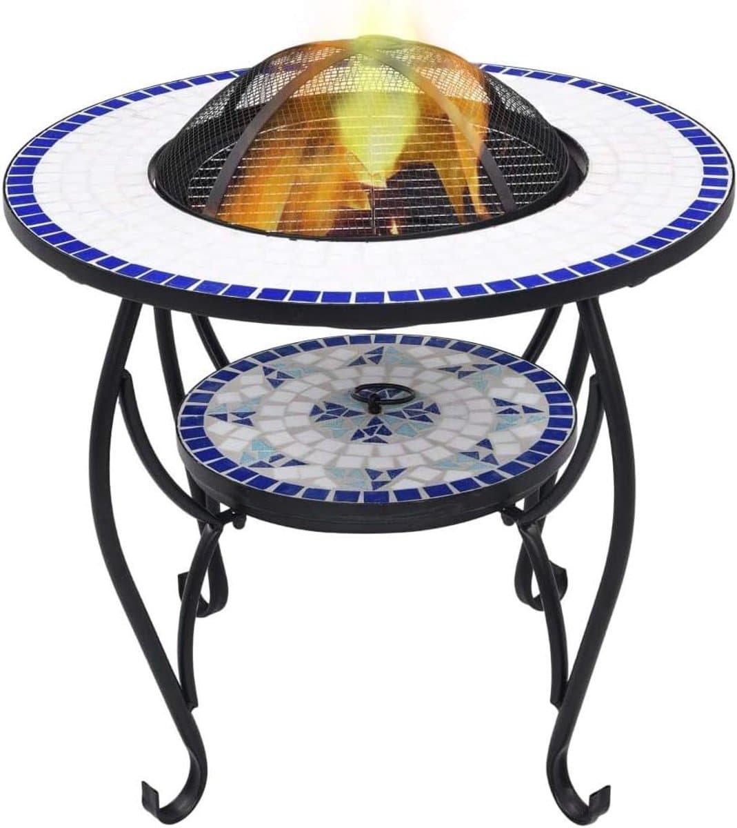 buitenhaard tafel vuurkorf tuin terras verwarmen inclusief