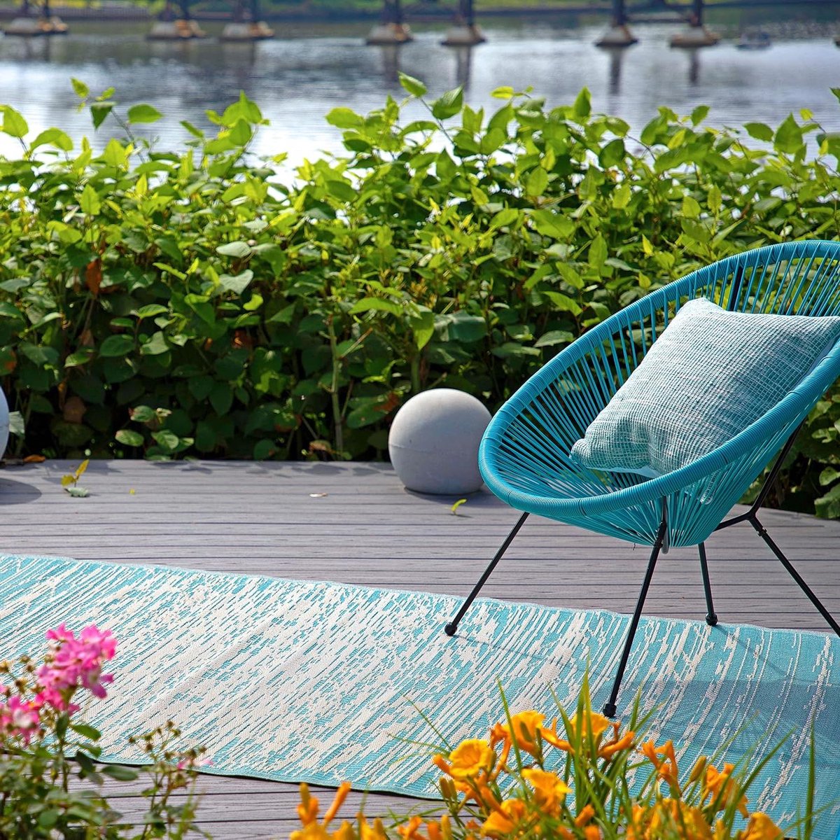 buitenkleed waterdicht picknickkleed herbruikbaar terras aankleden reversible