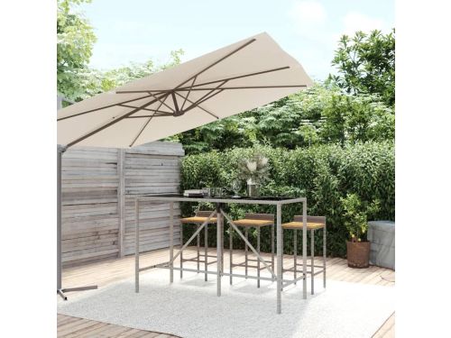 Buitentafel met Glasplaat - Terrastafel Bartafel - Genieten van de