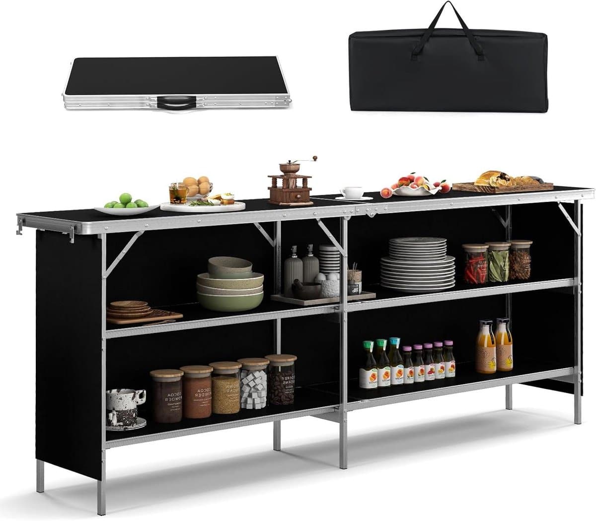 campingkeuken klaptafel picknick en bbq robuuste constructie