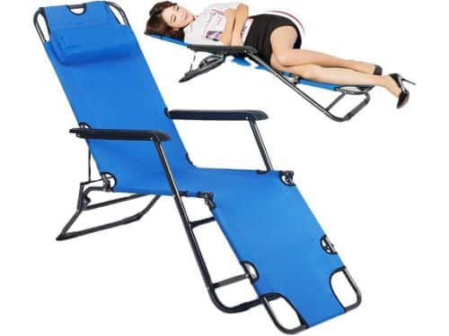 Campingstoel Lounger - Opvouwbaar Ligbed - Buiten Ontspannen - Ergonomisch