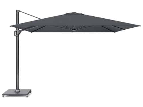 Challenger T1 Premium 350x350 cm Faded black zweefparasol zonwering Platinum - Platinum