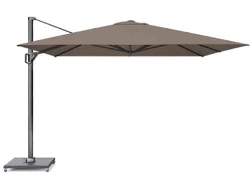 Challenger T1 Premium 350x350 cm Havana zweefparasol zonwering Platinum - Platinum