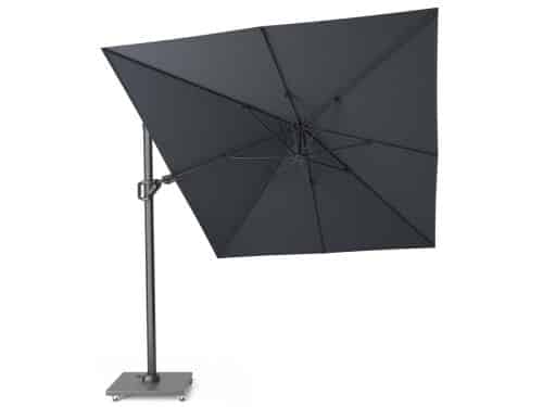 Challenger T2 350x260 cm antraciet zweefparasol zonwering Platinum - Platinum