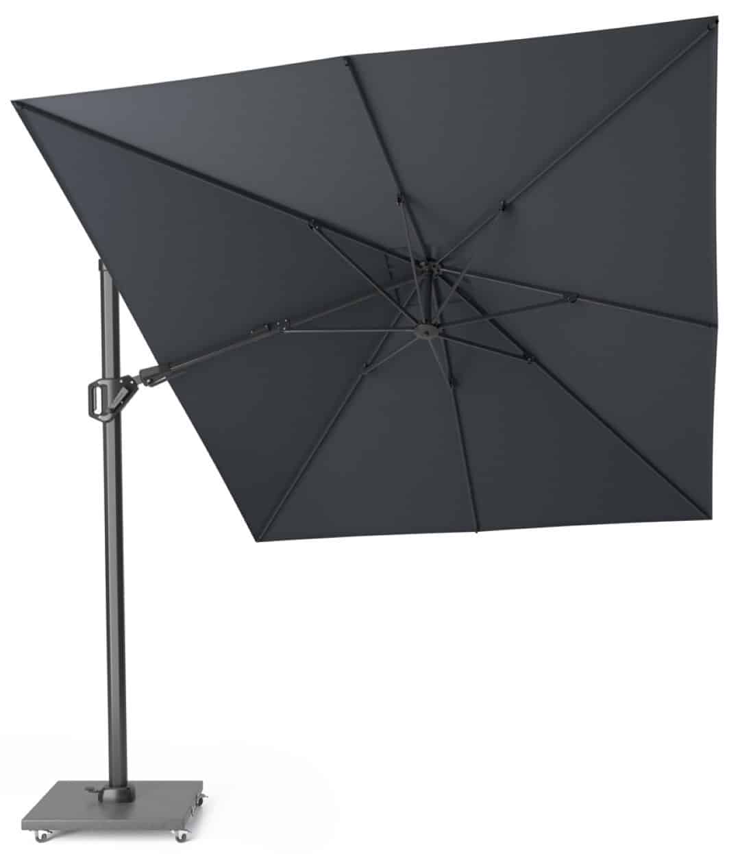 challenger t2 350×260 cm antraciet zweefparasol zonwering platinum platinum