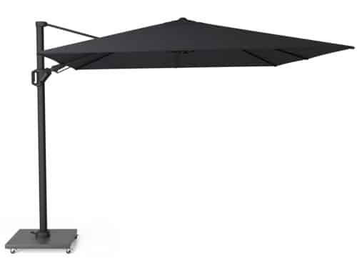 Challenger T2 premium 300x300 cm Jet black zweefparasol zonwering Platinum - Platinum