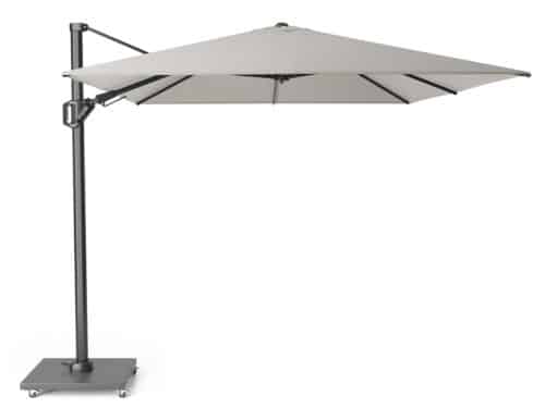 Challenger T2 premium 350x260 cm Havana zweefparasol zonwering Platinum - Platinum