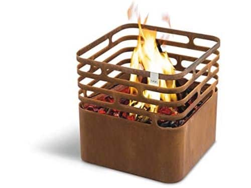 CUBE Vuurschaal - Multifunctionele vuurkorf, grill en tafel van Corten
