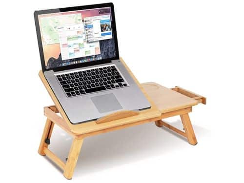 Dailygoody - Bedomranding - Opvouwbaar bedtafel - Laptopbureau van bamboe