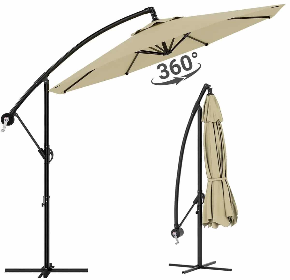 damenzo parasol inclusief parasolhoes zweefparasol parasol