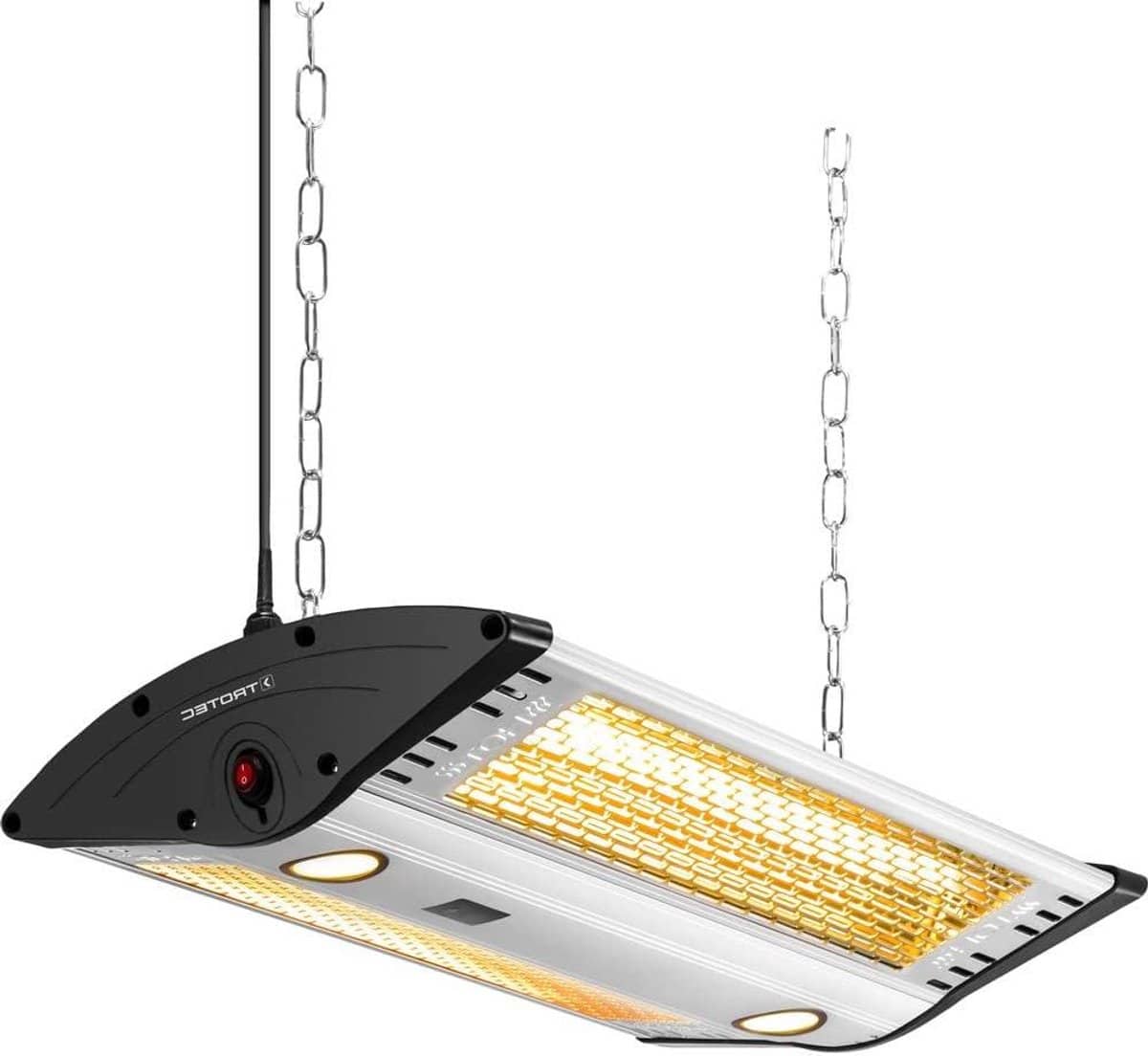 design plafondstraler infrarood heater terras verwarmen twee