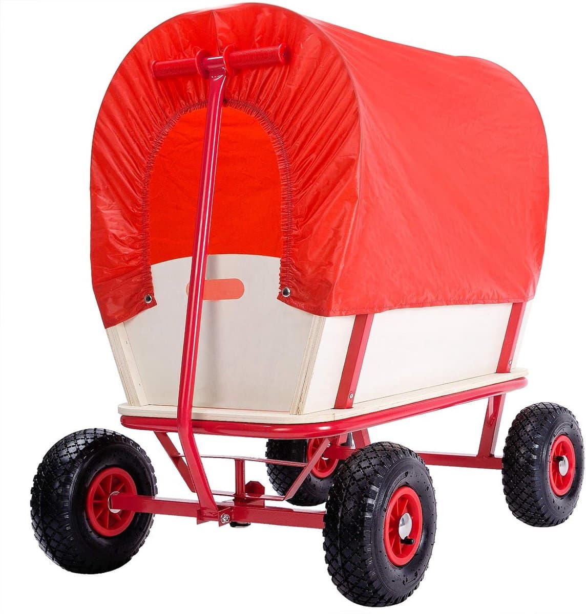 deuba bolderkar hout tot 180 kg 4 profiel luchtbanden bolderwagen