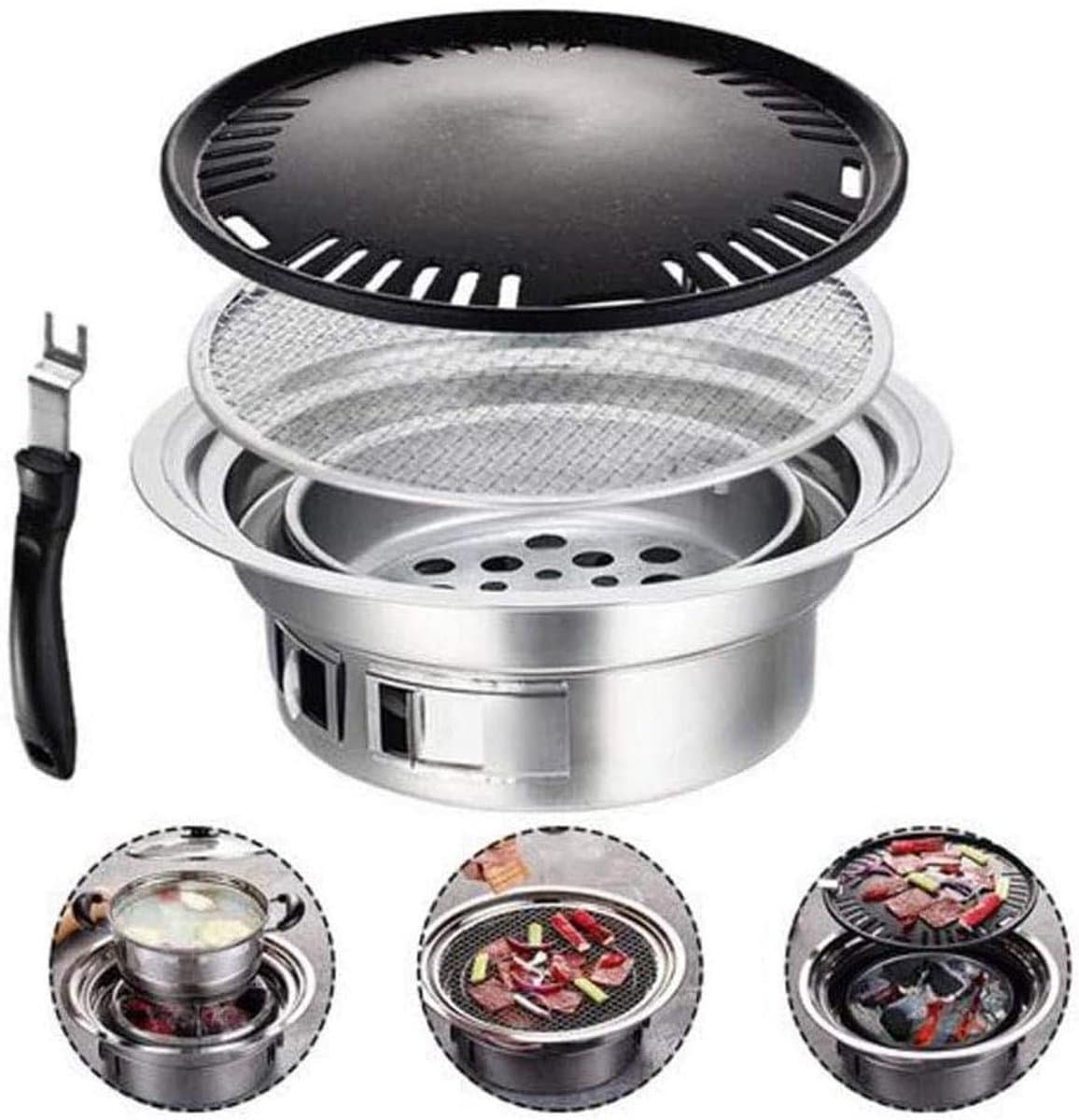 draagbare houtskool bbq grill yakiniku grill tafelgrill buiten
