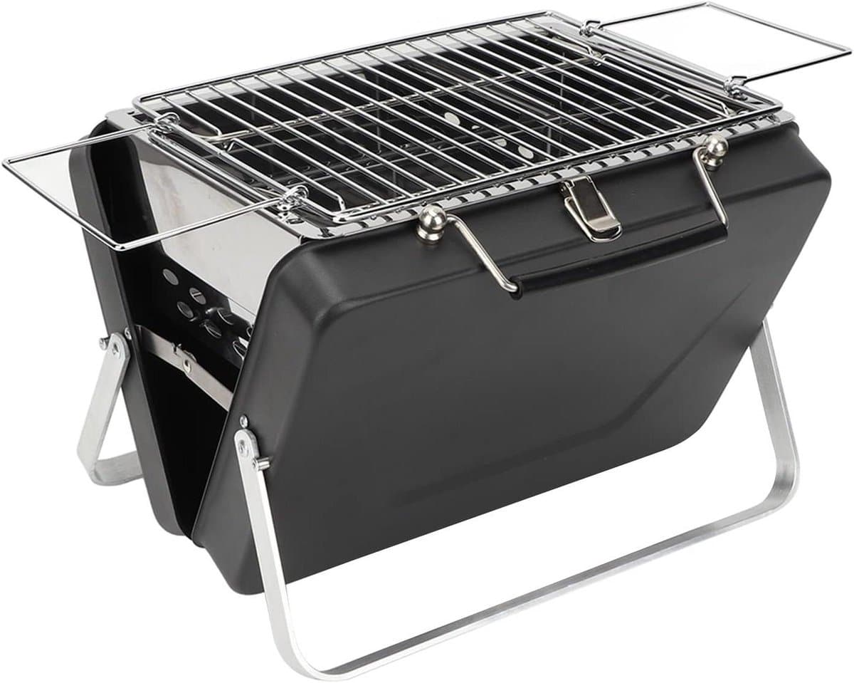 draagbare houtskool bbq opvouwbare grill buiten koken