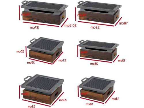 Draagbare Rookloze Koreaanse & Japanse BBQ Grill 18x18x15cm Non