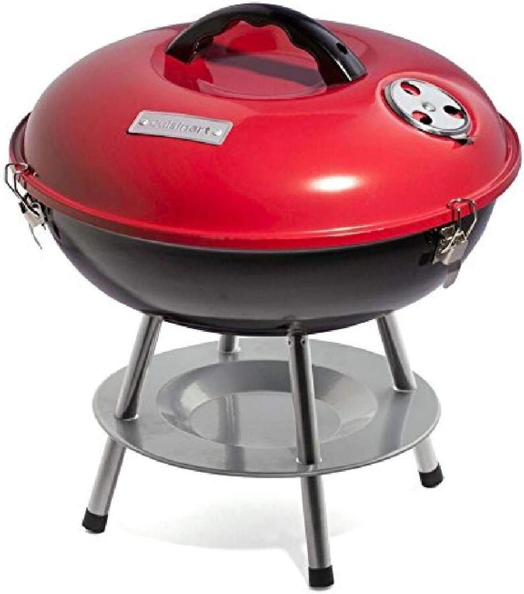 draagbare stalen houtskoolgrill 14 inch compact en efficiënt voor