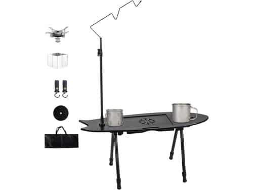 Draagbare Tafel - Klaptafel Hout - Outdoor Gebruik - Visvorm