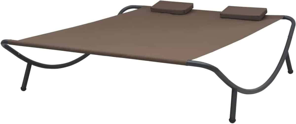 dubbel ligbed loungestoel buiten ontspannen in de tuin