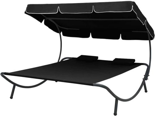 Dubbel Ligbed - Zonnebank Relaxstoel - Buiten Ontspannen - Met