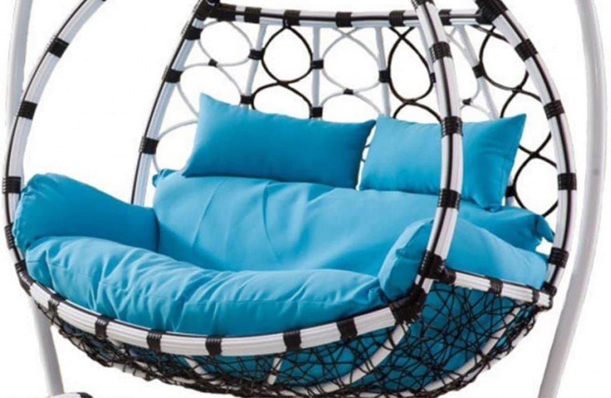 dubbele hangstoel eierstoel tuinstoel buiten ontspannen waterproof