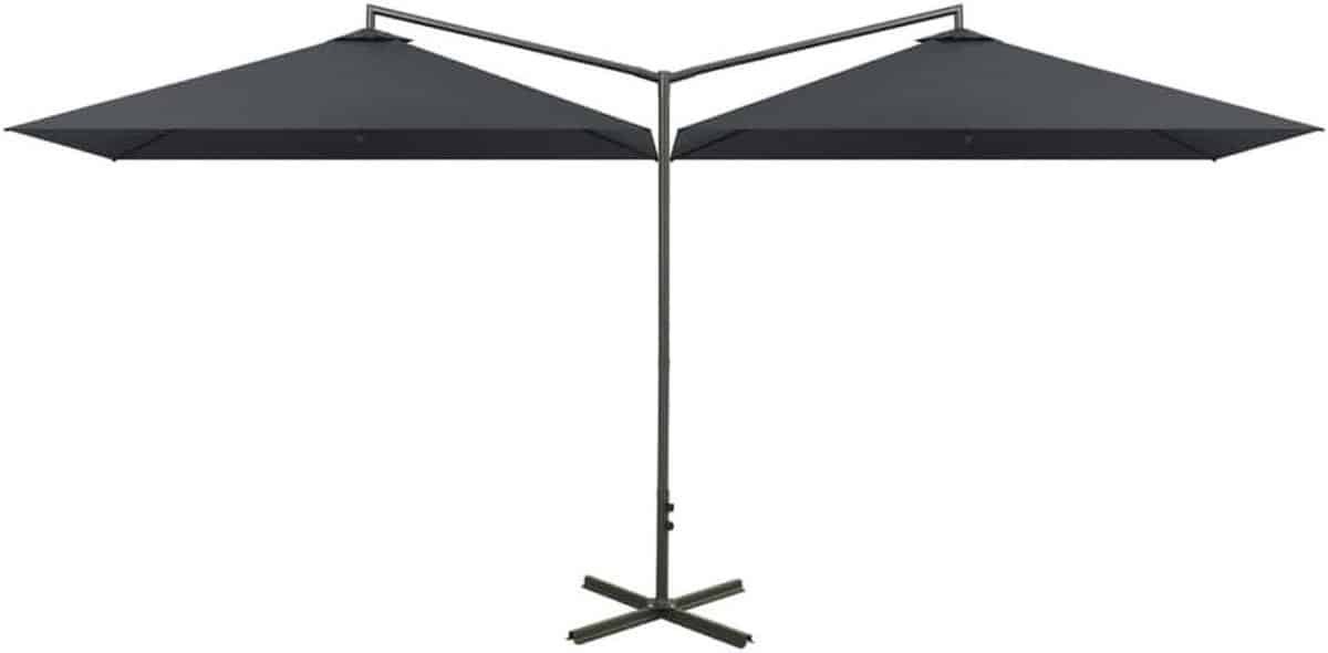 dubbele parasol zweefparasol buitenruimte creëren royale schaduw