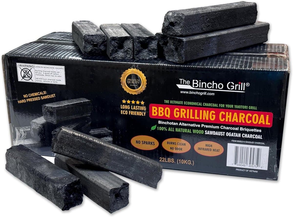 duurzame houtskool briketten voor bbq en yakitori grillen