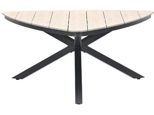 Edison triangle tafel 170 cm black/light teak Vironwood Garden Impressions - Garden impressions