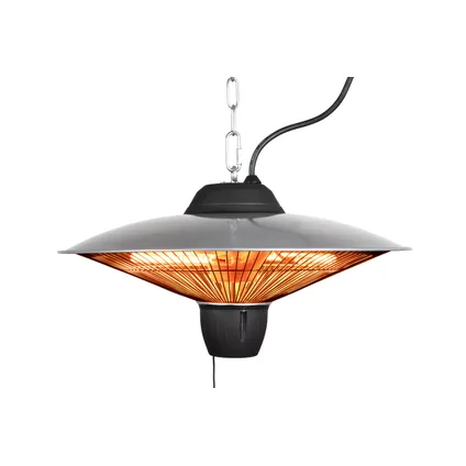 eurom terrasverwarmer partytent heater 1502 hangend 1500w zilver