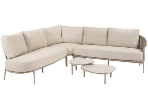 Florence hoek loungeset 5 delig latte rope Taste 4SO
