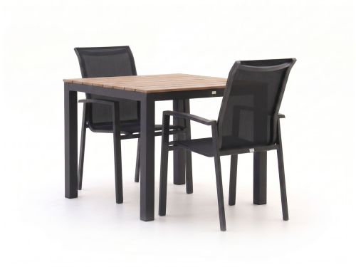 Forza Centallo/Fidenza 90cm dining tuinset 3-delig stapelbaar - Laagste prijsgarantie!