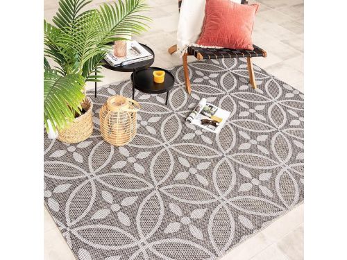 Fraai Buitenkleed - Summer Pattern Grijs - 160x230cm