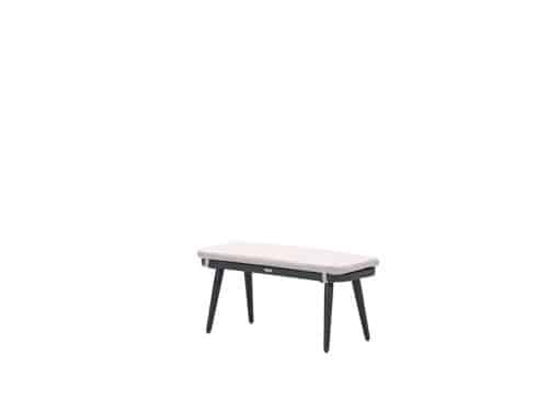 Garden Impressions Allasio sportbank carbon black met zand kussen
