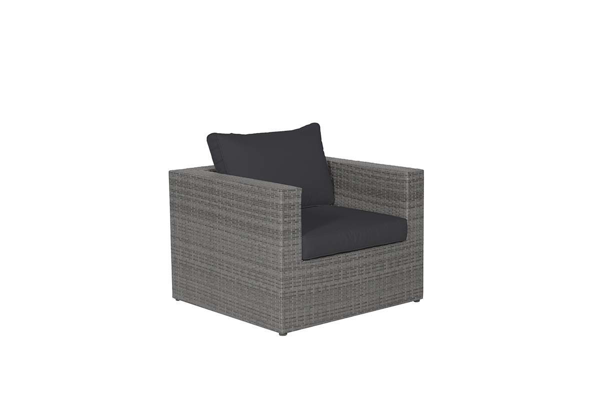 garden impressions cayman ii lounge fauteuil organic grey/antraciet