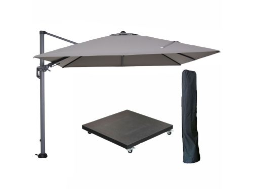 Garden Impressions Hawaii zweefparasol 300x300 cm carbon black / licht