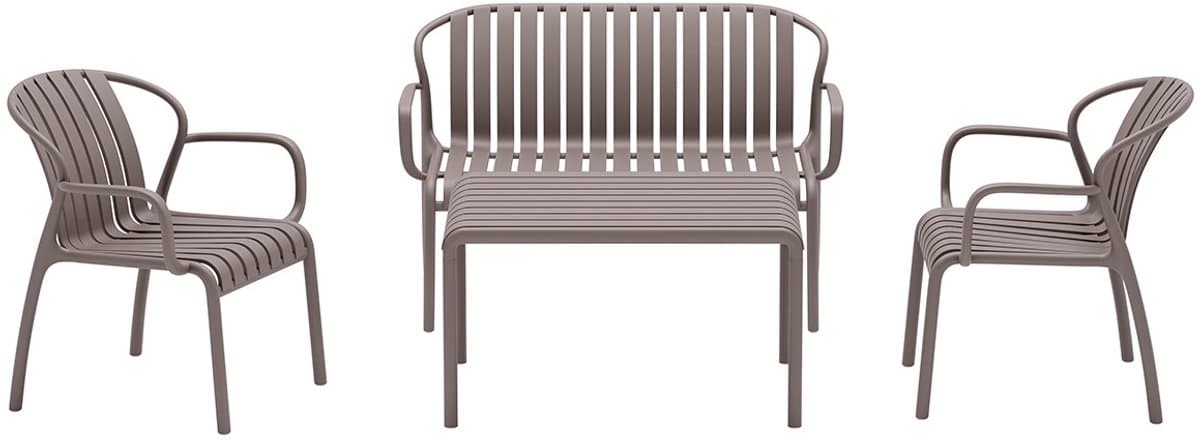 garden impressions jade loungeset 4 delig taupe