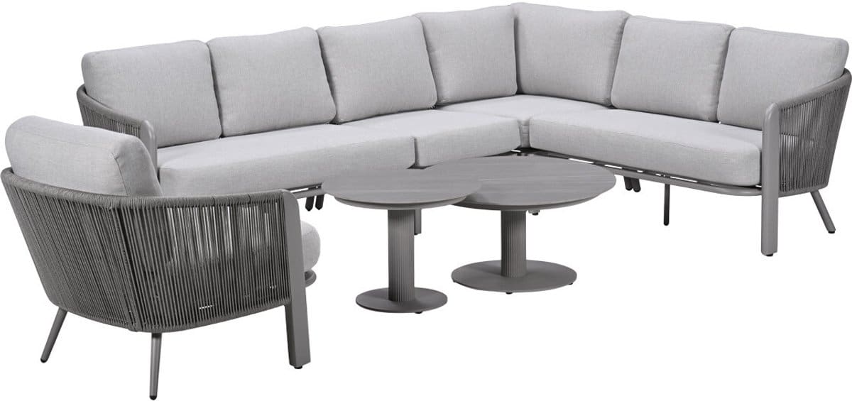garden impressions ryan hoek loungeset 7 delig taupe