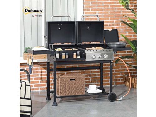 Gasbarbecue - Houtskoolbarbecue - Buitenkeuken - Camping BBQ - Grillwagen