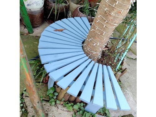 Gebogen boombank - Halfronde zitplaatsen - Tuin ontspanning - Stevige