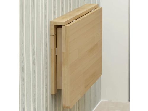 Genérico Ruimtebesparende klaptafel van grenenhout, wandconsole, compact keukenmeubel (100 x